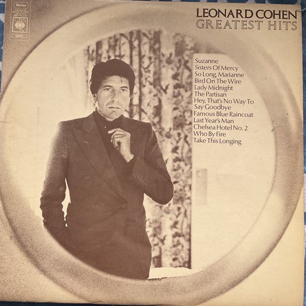 Image of Front Cover of LP - VG+/VG+ - LEONARD COHEN, Greatest Hits (CBS Orange/Yellow; 69161, UK 1975, Inner & Insert, LC 0149 Code on Label), ,  - 1826064E