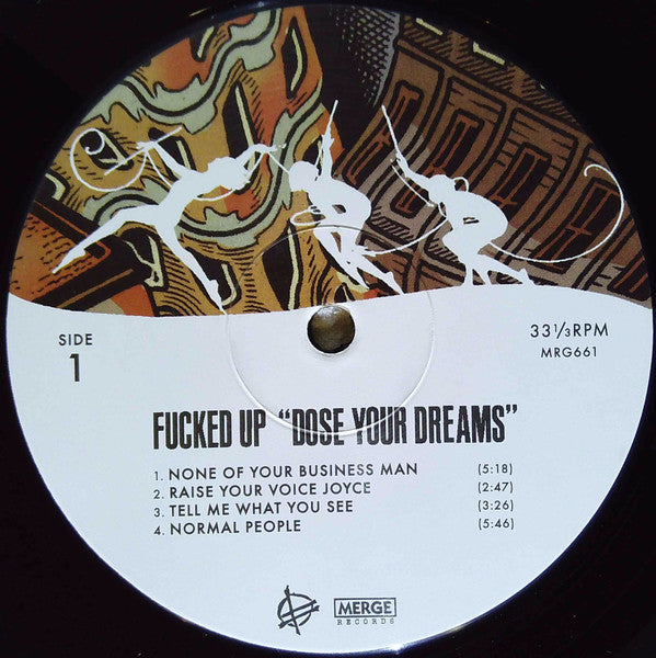 Image of Label Cover of 2xLP - VG+/VG+ - FUCKED UP, Dose Your Dreams (Merge Records; MRG661, USA, Canada & Europe 2018, Gatefold), ,  - 1846064S