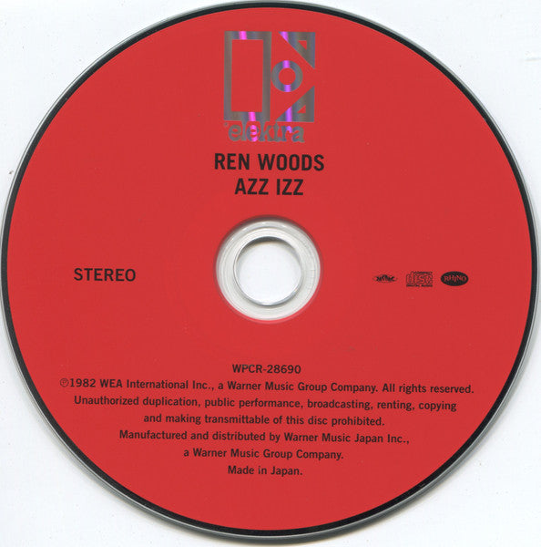Image of Label Cover of CD - EX/EX - REN WOODS, Azz Izz (Elektra; WPCR-28690, Japan 2015 Reissue, With Obi, Limited Edition), SEALED,  - 1856032S
