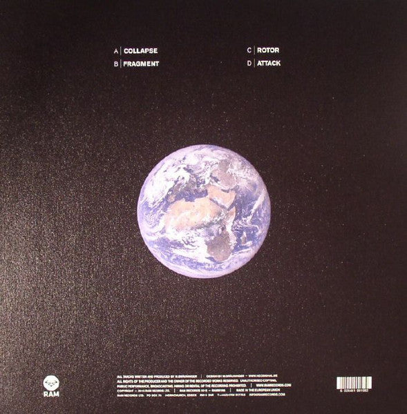 Image of Back Cover of 2x12" - VG/VG - MISANTHROP, Collapse EP (RAM Records; RAMM198, UK 2015, Picture Sleeve), light marks only. few signs of wear to sleeve - minor,  - 1846102S