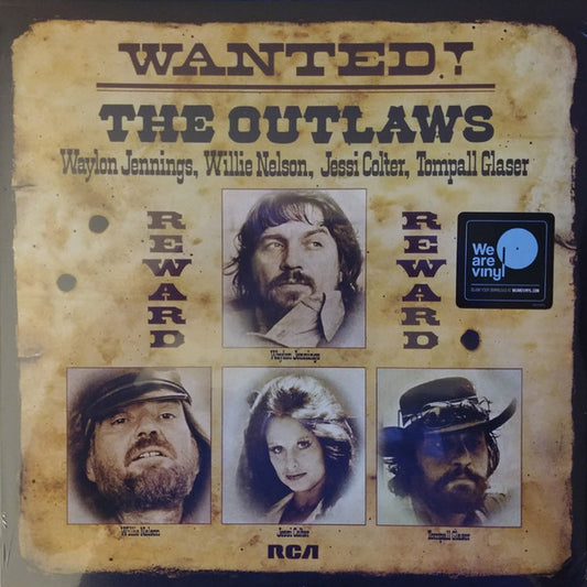 Image of Front Cover of LP - EX/VG+ - WAYLON JENNINGS, WILLIE NELSON, JESSI COLTER, TOMPALL GLASER, Wanted! The Outlaws (Sony Music; 19075958971, Europe 2019 Reissue), ,  - 1846139S