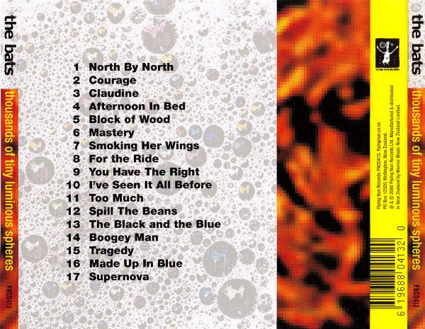 Image of Back Cover of CD - VG+/VG+ - THE BATS, Thousands Of Tiny Luminous Spheres (Flying Nun Records; FNCD413, New Zealand 2000, Jewel Case), ,  - 1736252E