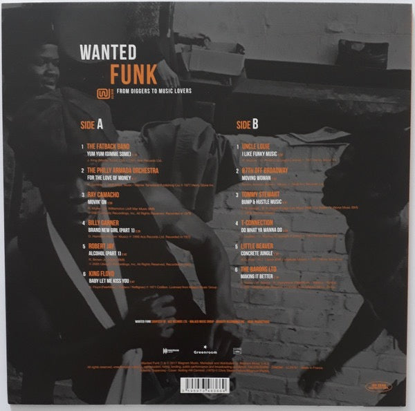 Image of Back Cover of LP - NEW/NEW - VARIOUS, Wanted Funk (Wagram Music; 3348366, France 2017, Compilation), ,  - 1736227E