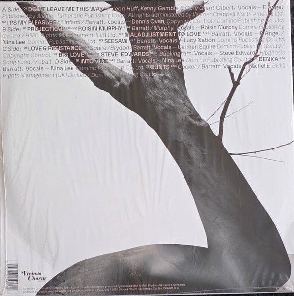 Image of Back Cover of 2xLP - EX/EX - CROOKED MAN, Crooked Stile (Vicious Charm Recordings; CHARM 6LP, UK 2026, feat Roisin Murphy), Opened Instore, Still In Stickered Shrinkwrap,  - 1846205S
