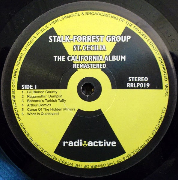 Image of Label Cover of LP - VG/VG - STALK-FORREST GROUP, St. Cecilia: The California Album (Radioactive; RRLP 019, UK 2004 Reissue, Unofficial Release, Numbered Limited Edition of 1,000), No.209, Strong VG,  - 1816183C