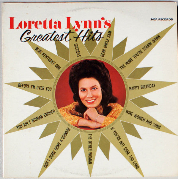 Image of Front Cover of LP - VG/VG - LORETTA LYNN, Greatest Hits (MCA Records; MCA 2341, US 1980 Reissue), ,  - 1816213C