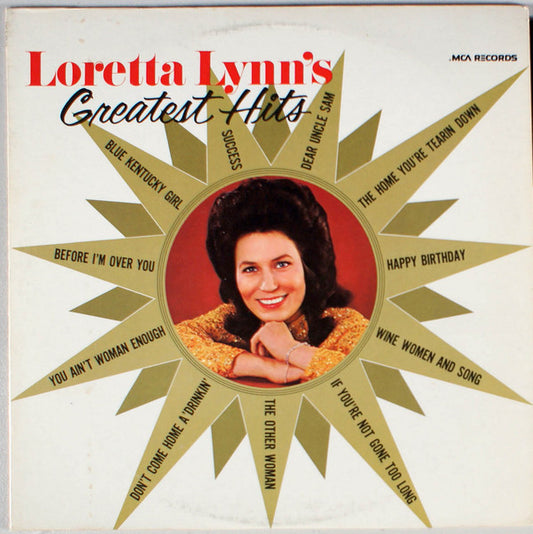 Image of Front Cover of LP - VG/VG - LORETTA LYNN, Greatest Hits (MCA Records; MCA 2341, US 1980 Reissue), ,  - 1816213C