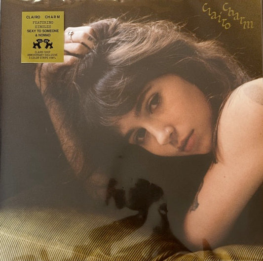 Image of Front Cover of LP - NEW/NEW - CLAIRO, Charm (Clairo Records; C-196922870552, US 2025, Gatefold, Yellow, Light Blue & Purple Striped Vinyl), ,  - 1816320C