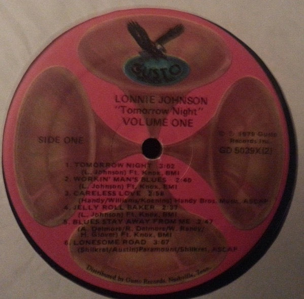 Image of Label Cover of 2xLP - VG/VG - LONNIE JOHNSON, Tomorrow Night (Gusto Records; GD 5039X(2), US 1978), ,  - 1816360C