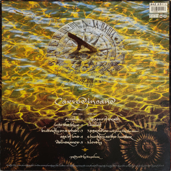 Image of Back Cover of LP - VG+/VG - THE MISSION, Carved In Sand (Mercury; 842 251-1, UK 1990, Inner, TOWNHOUSE DMM Runouts), ,  - 1816419C