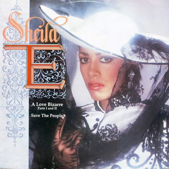 Image of Front Cover of 12" - VG+/G+ - SHEILA E., A Love Bizarre, Parts I And II (Paisley Park; W8890 (T), UK 1986, Picture Sleeve), Superficial marks to disc. Sleeve is hole-punched.,  - 1816466C