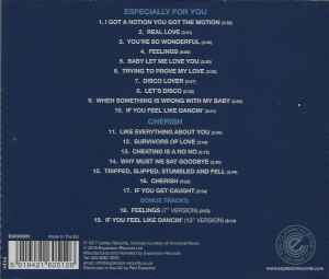 Image of Back Cover of CD - EX/EX - AL HUDSON & THE SOUL PARTNERS*, Especially For You / Cherish (Expansion; EXP2CD51, UK 2019, Jewel Case, Booklet), ,  - 1836079E
