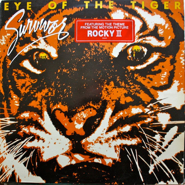 Image of Front Cover of LP - VG/G+ - SURVIVOR, Eye Of The Tiger (Scotti Bros. Records; SCT CX 85845, Europe 1982, Hype Stickered Sleeve, Inner, CX Matrices), Hairlines. ,  - 1816206C
