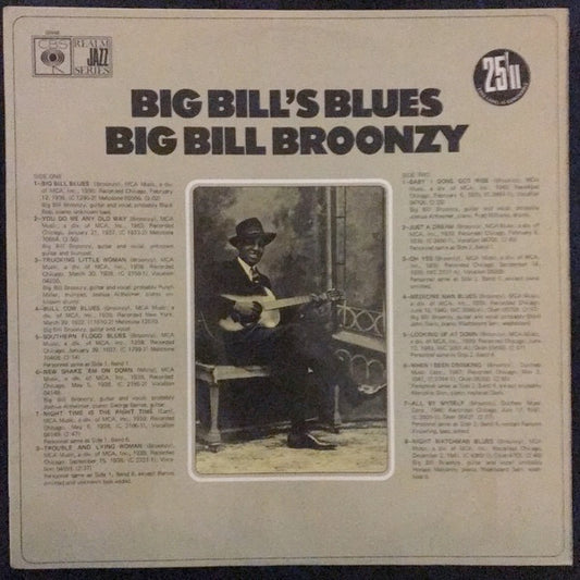 Image of Front Cover of LP - VG/G+ - BIG BILL BROONZY, Big Bill's Blues (CBS; M 52648, UK 1968, Laminated Front Sleeve, Mono), Light Marks only.,  - 2016317C
