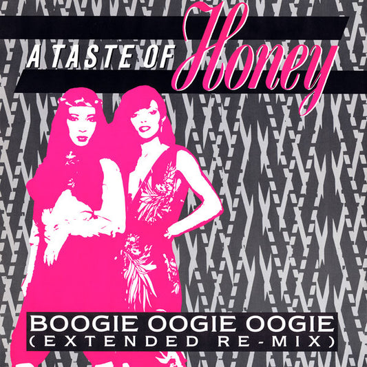 Image of Front Cover of 12" - G+/VG - A TASTE OF HONEY, Boogie Oogie Oogie (Extended Re-Mix) (Capitol Records; 12 CL357, UK 1985, Picture Sleeve), Sleeve has writing on it, creased corners, light damage to flipback edges,  - 1816490C