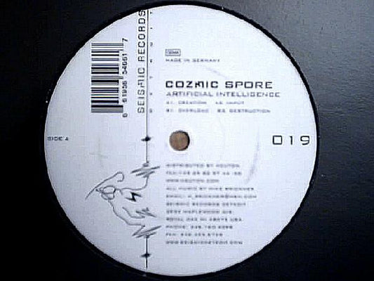 Image of Front Cover of 12" - /VG - COZMIC SPORE, Artificial Intelligence (Seismic Records Detroit; SEISMIC019, US 2004), Light Marks only., A1		CreationA2		InputB1		OverloadB2		Destruction - 2946071S
