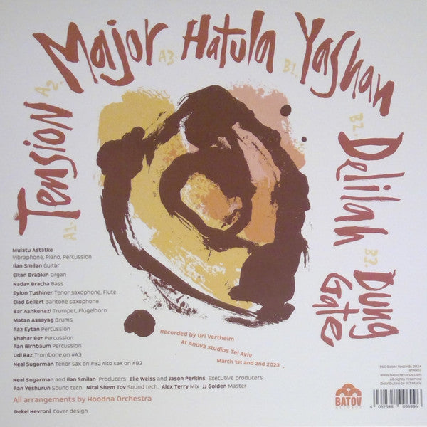 Image of Back Cover of LP - VG+/VG+ - MULATU ASTATKE AND HOODNA ORCHESTRA, Tension (Batov Records; BTR103, Worldwide 2024), ,  - 1816558C
