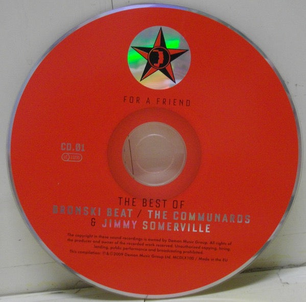 Image of Label Cover of 2xCD - VG+/VG+ - BRONSKI BEAT / THE COMMUNARDS & JIMMY SOMERVILLE, For A Friend (The Best Of Bronski Beat / The Communards & Jimmy Somerville) (Music Club Deluxe; MCDLX100, Europe 2009, Card Slipcase with Jewel Case inside), Nice copy showing minimal sign of use.,  - 1816516C