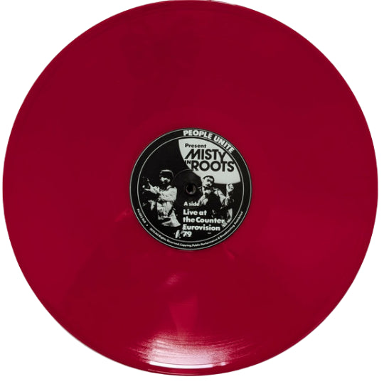 Image of Label Cover of LP - NEW/NEW - MISTY IN ROOTS, Live At Counter Eurovision  79 (People Unite; PU 003 ALB, UK 2026 Reissue, Poster, Sticker, Deluxe Edition, Limited Edition of 500, Numbered, Red Vinyl, Bonus 7"), , Celebrating their 50th anniversary, the legendary roots reggae band - Misty In Roots are set to release their long out of stock back catalogue, starting with their classic debut album - Live At Counter Eurovision  79, commonly accepted as one of the best live albums of all time! Widely kno