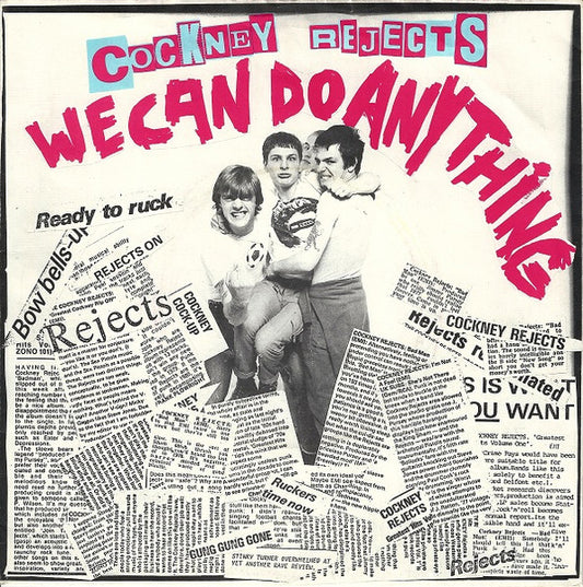 Image of Front Cover of 7" - VG/VG - COCKNEY REJECTS, We Can Do Anything (Zonophone; Z6, UK 1980, Picture Sleeve, 4 Prong Centre), Light Marks only.,  - 1816582C