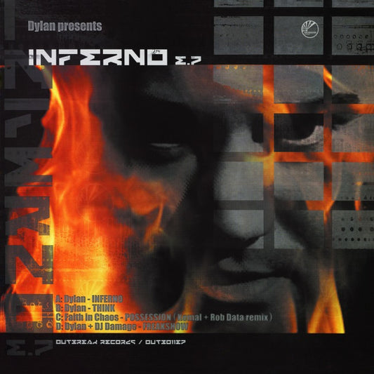 Image of Front Cover of 2x12" - G+/VG - DYLAN, Inferno E.P (Outbreak Records; OUTB011EP, UK 2001, Picture Sleeve), Light hairlines only. Sleeve intact, but has some edge wear, and a crease.,  - 1826405E