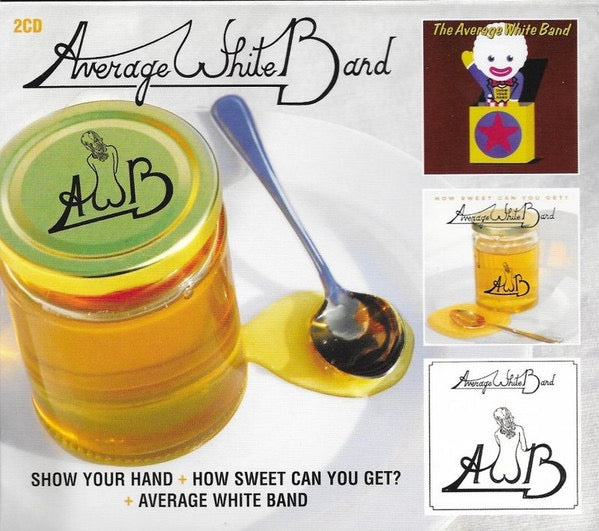 Image of Front Cover of 2xCD - VG+/VG+ - AVERAGE WHITE BAND, Show Your Hand / How Sweet Can You Get? / Average White Band (Edsel Records; EDSD 2030, UK 2009 Reissue, Card Slipcase with Jewel Case inside), ,  - 1816639C