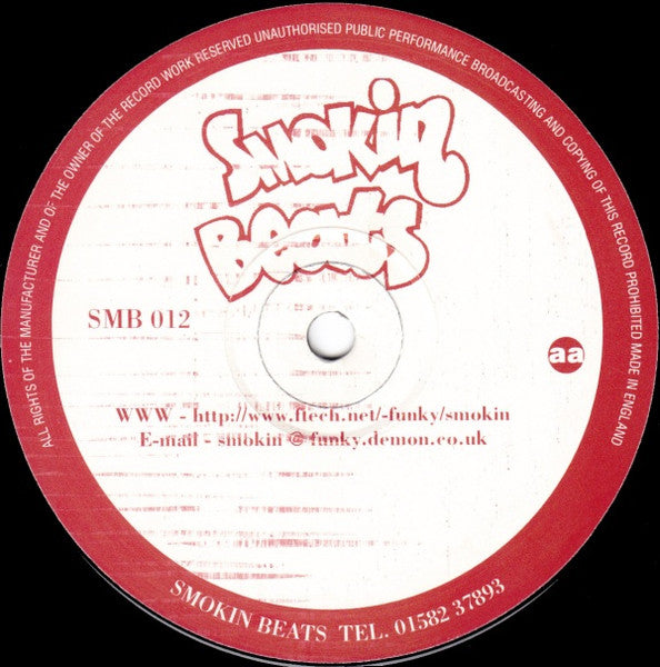 Image of Label Cover of 12" - G+/VG - SMOKIN BEATS, Lessons In Disco II - (The Lesson Continues) (Smokin Beats; SMB 012, UK 1996, Stickered Company Sleeve), Sleeve has a small rip on the back.,  - 4016012C