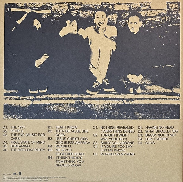 Image of Back Cover of 2xLP - VG+/VG+ - THE 1975, Notes On A Conditional Form (Dirty Hit; DH00753, USA & Europe 2020, Gatefold, 2 Inners, Clear Vinyl), ,  - 1816654C