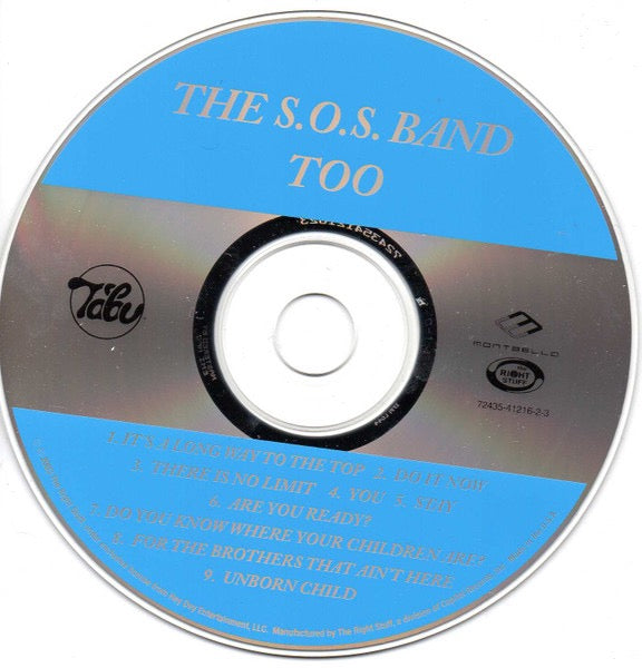 Image of Label Cover of CD - VG+/VG+ - THE S.O.S. BAND, Too (The Right Stuff; 72435-41216-2-3, US 2003 Reissue, Jewel Case), ,  - 1816695C