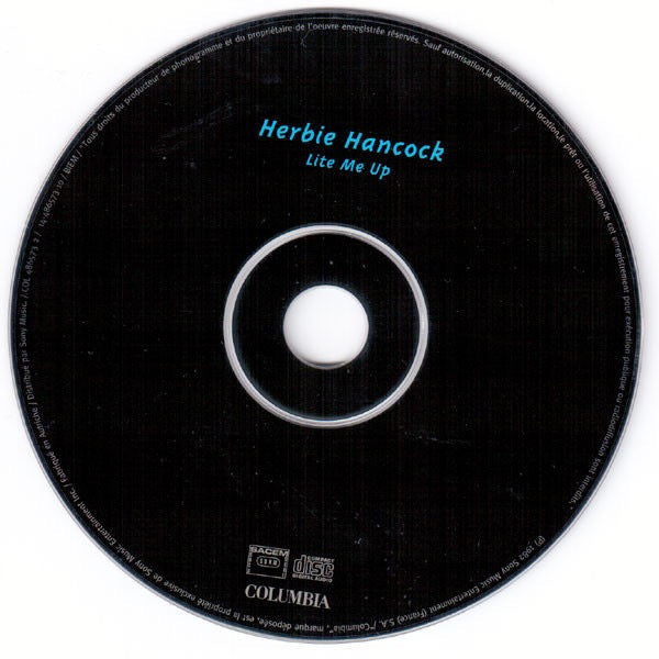 Image of Label Cover of CD - VG+/VG+ - HERBIE HANCOCK, Lite Me Up (Columbia; COL 486573 2, France 1997 Reissue, Digipak), ,  - 1816696C