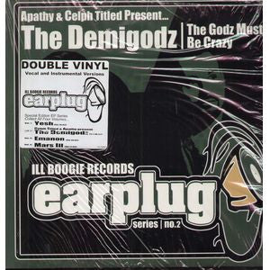 Image of Front Cover of 2xLP - VG/G+ - THE DEMIGODZ, The Godz Must Be Crazy (Ill Boogie Records; ILL72052-1, US 2002), Plays VG - Some Surface Noise,  - 1846376S