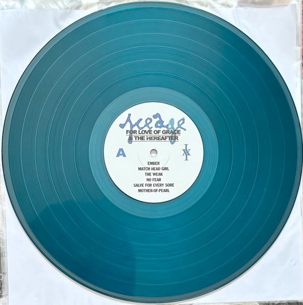 Image of Label Cover of LP - NEW/NEW - ICEAGE, For Love of Grace & the Hereafter (Mexican Summer; MEX361-0, Europe 2026, Blessed Shore Coloured Vinyl), , For Love of Grace & the Hereafter is the sixth studio album from beloved Danish quintet Iceage. Across the sprawling, 12-song arc of the album, a universe of love variously expands and contracts in an eternal tango, Elias R nnenfelt s lyrics dance with intimacy while the band masterfully manoeuvres within their shape-shifting scenery of anthemic post-punk.