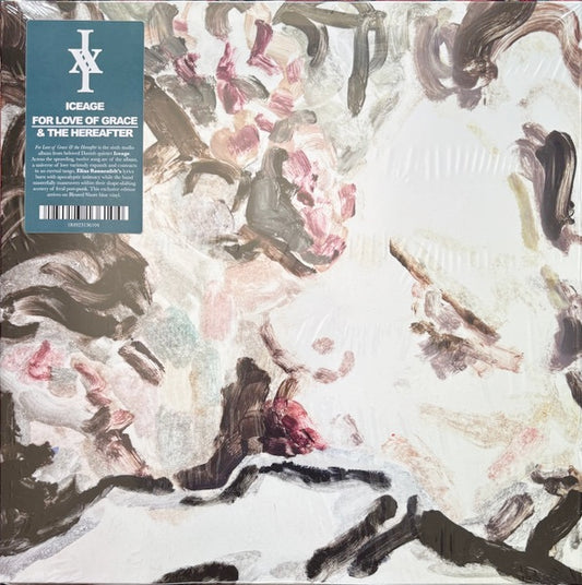 Image of Front Cover of LP - NEW/NEW - ICEAGE, For Love of Grace & the Hereafter (Mexican Summer; MEX361-0, Europe 2026, Blessed Shore Coloured Vinyl), , For Love of Grace & the Hereafter is the sixth studio album from beloved Danish quintet Iceage. Across the sprawling, 12-song arc of the album, a universe of love variously expands and contracts in an eternal tango, Elias R nnenfelt s lyrics dance with intimacy while the band masterfully manoeuvres within their shape-shifting scenery of anthemic post-punk.