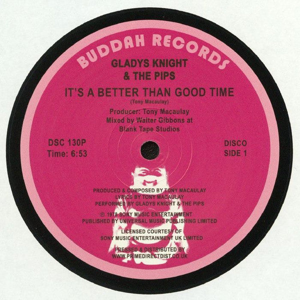 Image of Front Cover of 12" - /VG+ - GLADYS KNIGHT AND THE PIPS, It's A Better Than Good Time (Buddah Records ; DSC 130P, UK 2017), 2017 reissue,  - 1946035S