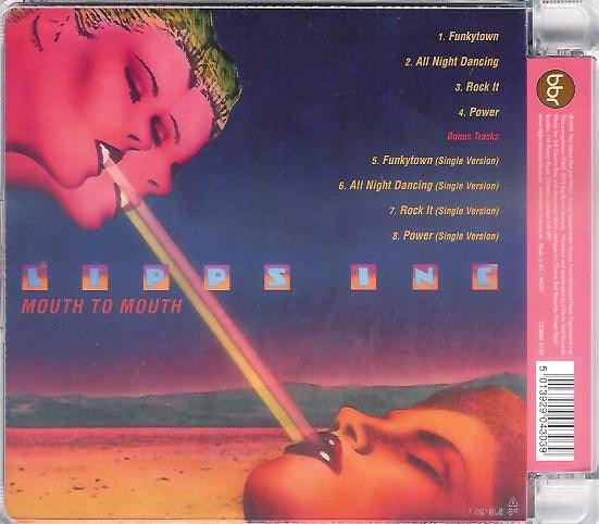 Image of Back Cover of CD - M/M - LIPPS, INC., Mouth To Mouth (Big Break Records; CDBBR 0130, UK 2012 Reissue, Super Jewel case), SEALED,  - 1916036C