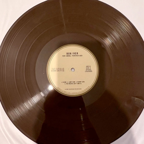 Image of Label Cover of LP - NEW/NEW - BON IVER, For Emma, Forever Ago (ReVINYL Edition) (Jagjaguwar; JAG115LP-C3, Europe 2026 Reissue, Indie Exclusive Eco-Mix Vinyl), , Secretly Group has joined in partnership with Music Declares Emergency and the Music Climate Pact to mark World Environment Day 2026 by releasing a number of special edition releases on 100% reclaimed vinyl material.Between late 2006 and early 2007, the album was recorded at the cabin. Vernon abandoned his old songwriting methods in favou