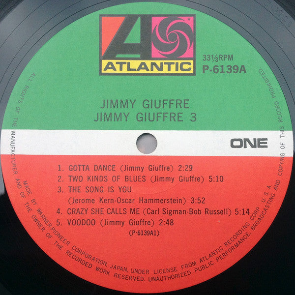 Image of Label Cover of LP - G+/VG+ - JIMMY GIUFFRE, THE JIMMY GIUFFRE 3, The Jimmy Giuffre 3 (London; LTZ-K15130, UK 1959, Mono), Sticker Damage To Sleeve,  - 1826390E