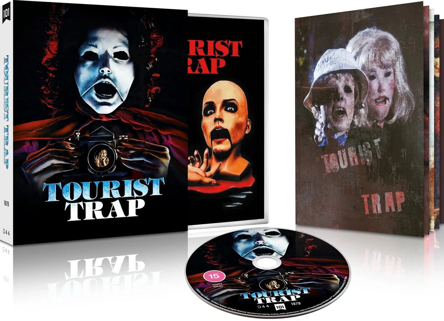 Image of Back Cover of Blu-Ray - VG+/VG+ - DAVID SCHMOELLER, Tourist Trap (101; 044, UK , Slipcase, Booklet), ,  - 1836127E