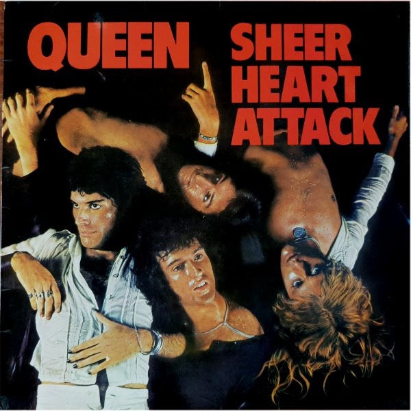 Image of Front Cover of LP - VG/G+ - QUEEN, Sheer Heart Attack (EMI; EMC 3061, UK 1974, Laminated Sleeve With Trident Logo On Rear, Inner With Two Cut Corners, 3U/4U TML-S Runouts), Light Marks only.,  - 1916071C