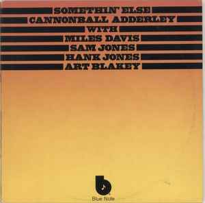 Image of Front Cover of LP - G+/VG - CANNONBALL ADDERLEY, Somethin' Else (Blue Note; BNS 40036, UK 1979 Reissue), Marks on vinyl. More so on Side 2 but don't affect play. Wear to sleeve with ringwear & small tear on bottom right.,  - 1926050E