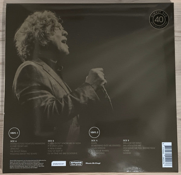 Image of Back Cover of 2xLP - EX/EX - SIMPLY RED, Recollections (Music On Vinyl; MOVLP4009, Europe 2025, Limited Edition, Crystal Clear And Black Marbled Vinyl; 180g), ,  - 1926035E