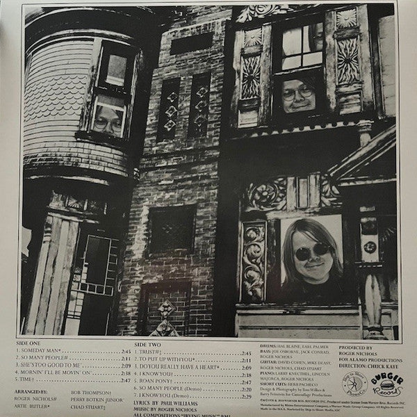 Image of Back Cover of LP - VG+/VG+ - PAUL WILLIAMS (THE HOLY MACKEREL), Someday Man (Ship To Shore Phonograph Co.; STS-029, US 2018 Reissue, Insert, Blue Vinyl), ,  - 1916077C