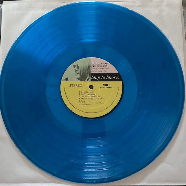Image of Label Cover of LP - VG+/VG+ - PAUL WILLIAMS (THE HOLY MACKEREL), Someday Man (Ship To Shore Phonograph Co.; STS-029, US 2018 Reissue, Insert, Blue Vinyl), ,  - 1916077C