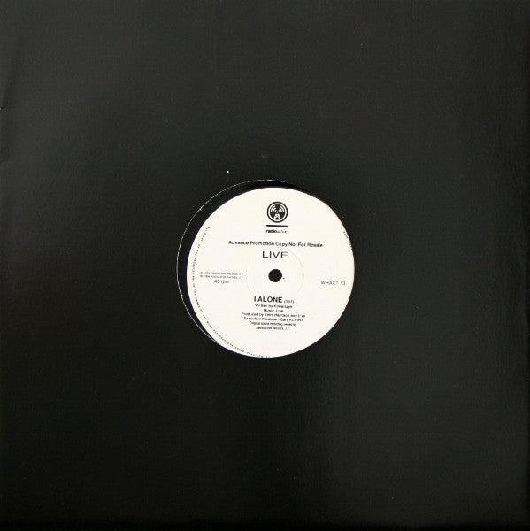 Image of Front Cover of LP - /VG - LIVE, I Alone (Radioactive; WRAXT 13, UK 1994, Promo, Plain Sleeve), ,  - 1926092E