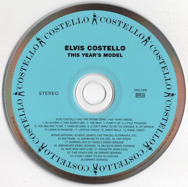 Image of Label Cover of 2xCD - VG/VG - ELVIS COSTELLO, This Year's Model (Hip-O Records; B0010681-02, US 2008 Reissue, Booklet, Deluxe Edition), Promo Sticker On Barcode, Disc 2 is VG+,  - 1916149C