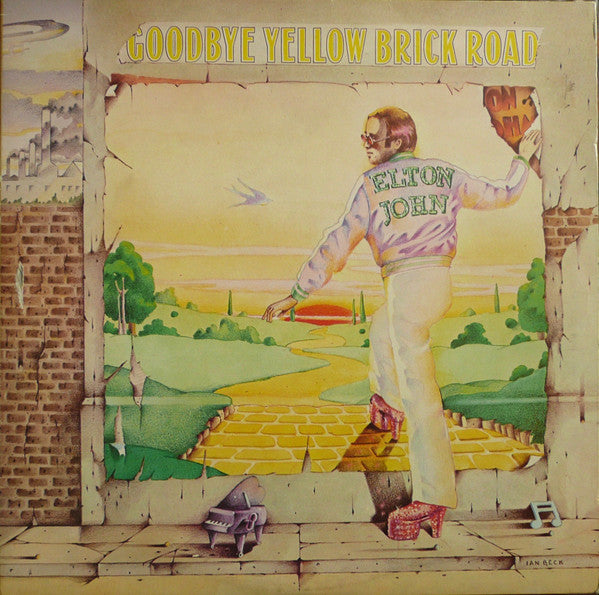 Image of Front Cover of 2xLP - VG+/VG - ELTON JOHN, Goodbye Yellow Brick Road (DJM Records Yellow Labels; DJE 29001, UK 1978 Reissue, Tri-Fold Sleeve), ,  - 2546070S
