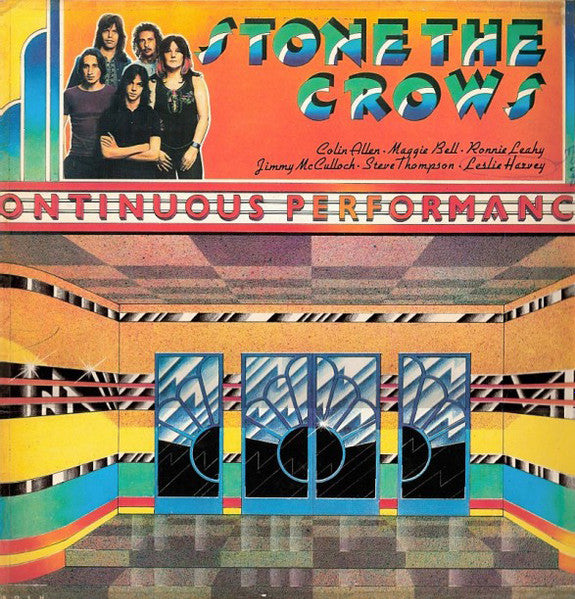 Image of Front Cover of LP - VG+/VG+ - STONE THE CROWS, Ontinuous Performance (Polydor; 2391 043, Germany 1972, Laminated Sleeve), ,  - 1916081C