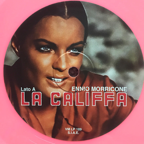Image of Label Cover of LP - EX/EX - ENNIO MORRICONE, La Califfa (Colonna Sonora Originale Del Film) (btf.it ; VM LP 189, Italy 2016 Reissue, Gatefold, Pink Vinyl), Stickered Plastic Outer Sleeve,  - 1826490E