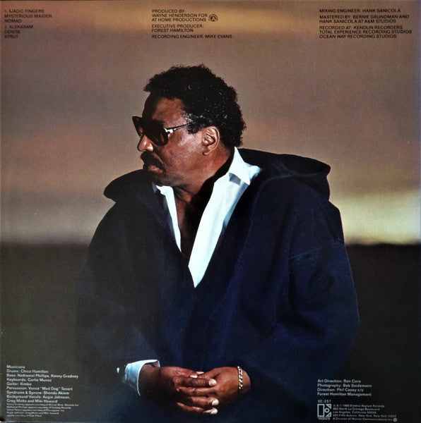 Image of Back Cover of LP - VG/VG+ - CHICO HAMILTON, Nomad (Elektra; 6E-257, US 1980), ,  - 1926109E