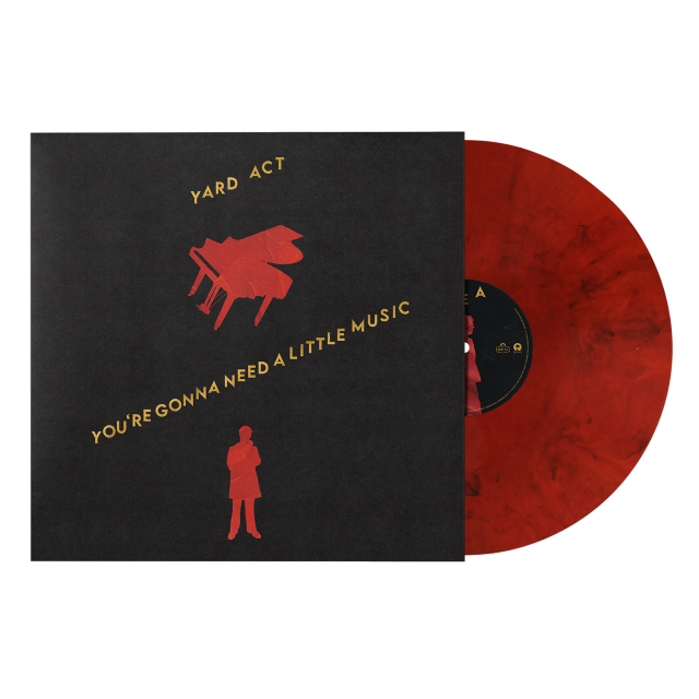Image of Front Cover of LP - NEW/NEW - YARD ACT, You're Gonna Need A Little Music (; 5759319, UK 2026, Red and Black Marble Vinyl), ,  - 940306C